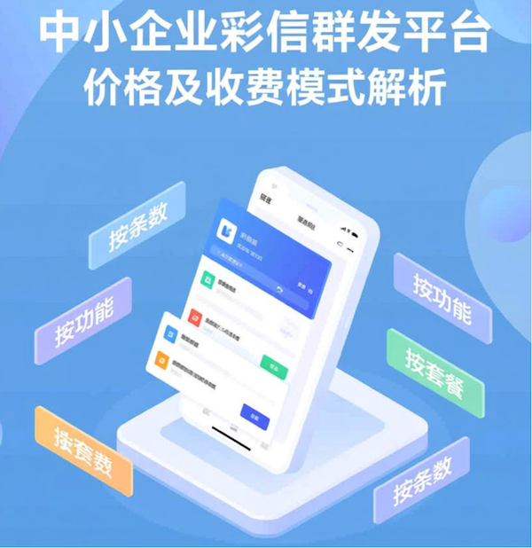 中小企业彩信群发平台收费模式示意图